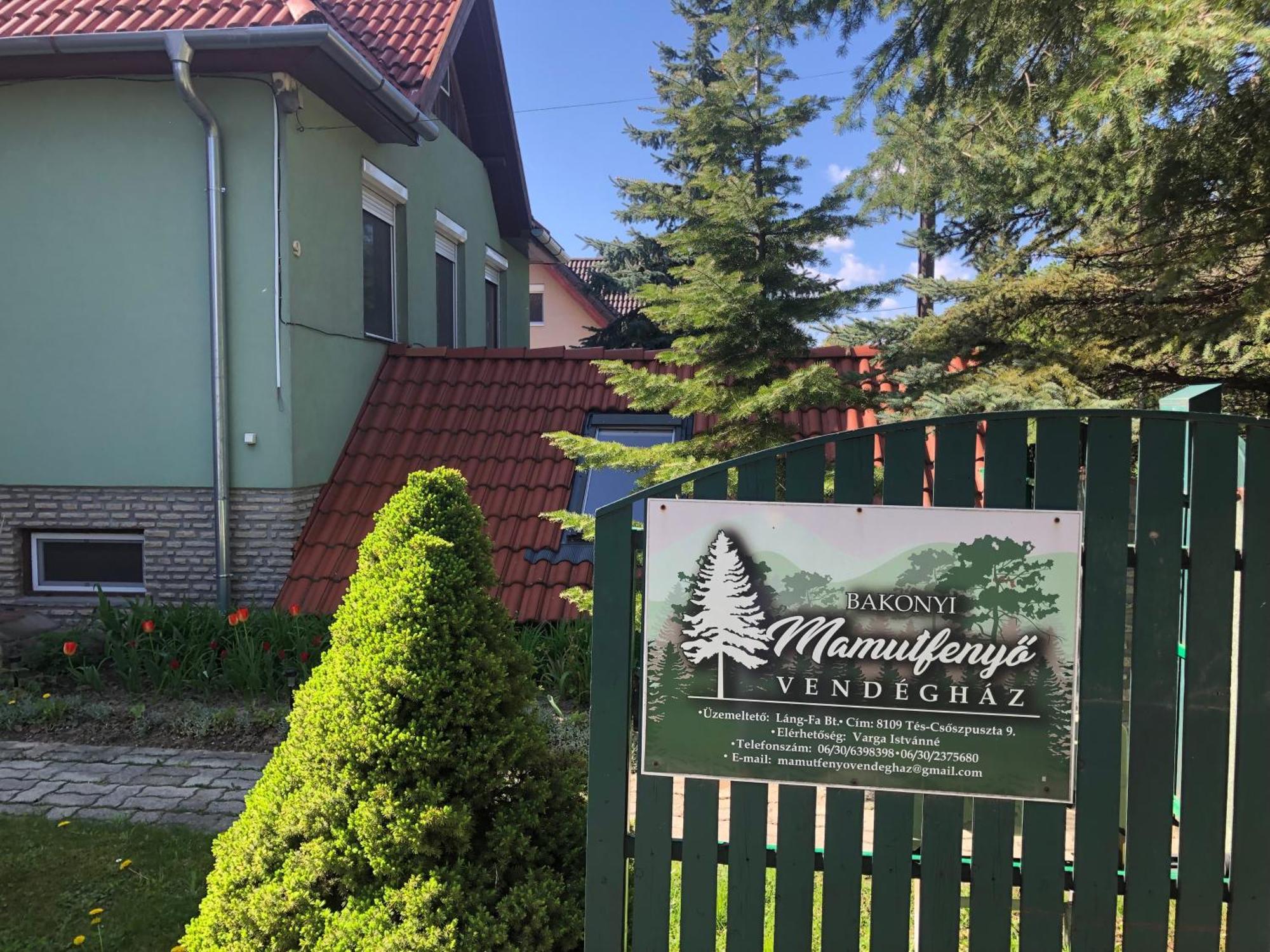 Bakonyi Mamutfenyo Vendeghaz Apartment Tes Luaran gambar